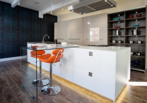 Goss and Corian Contemporary kitchen 